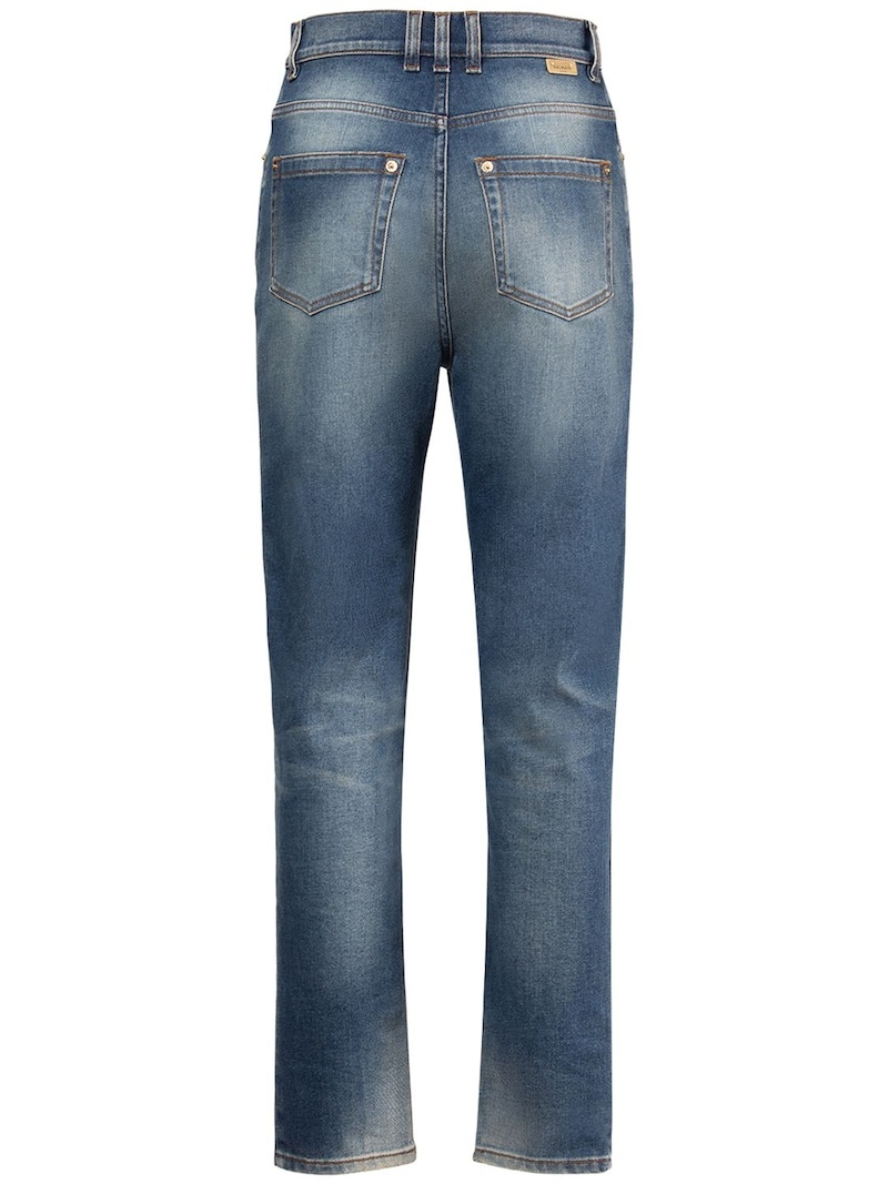 High rise denim skinny jeans - 2