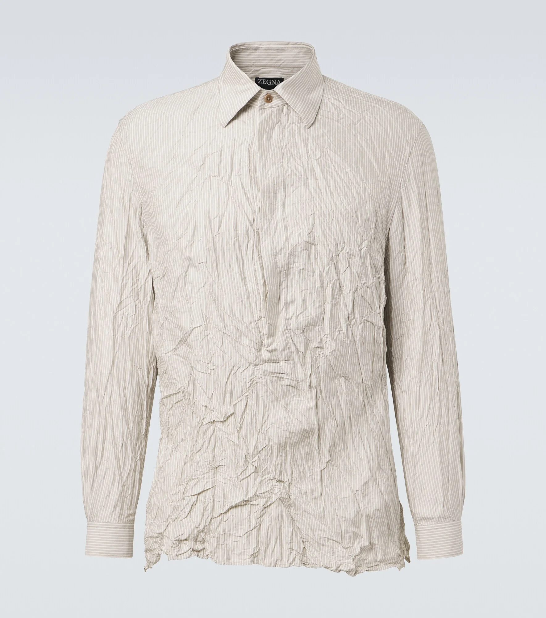 Striped silk shirt - 1