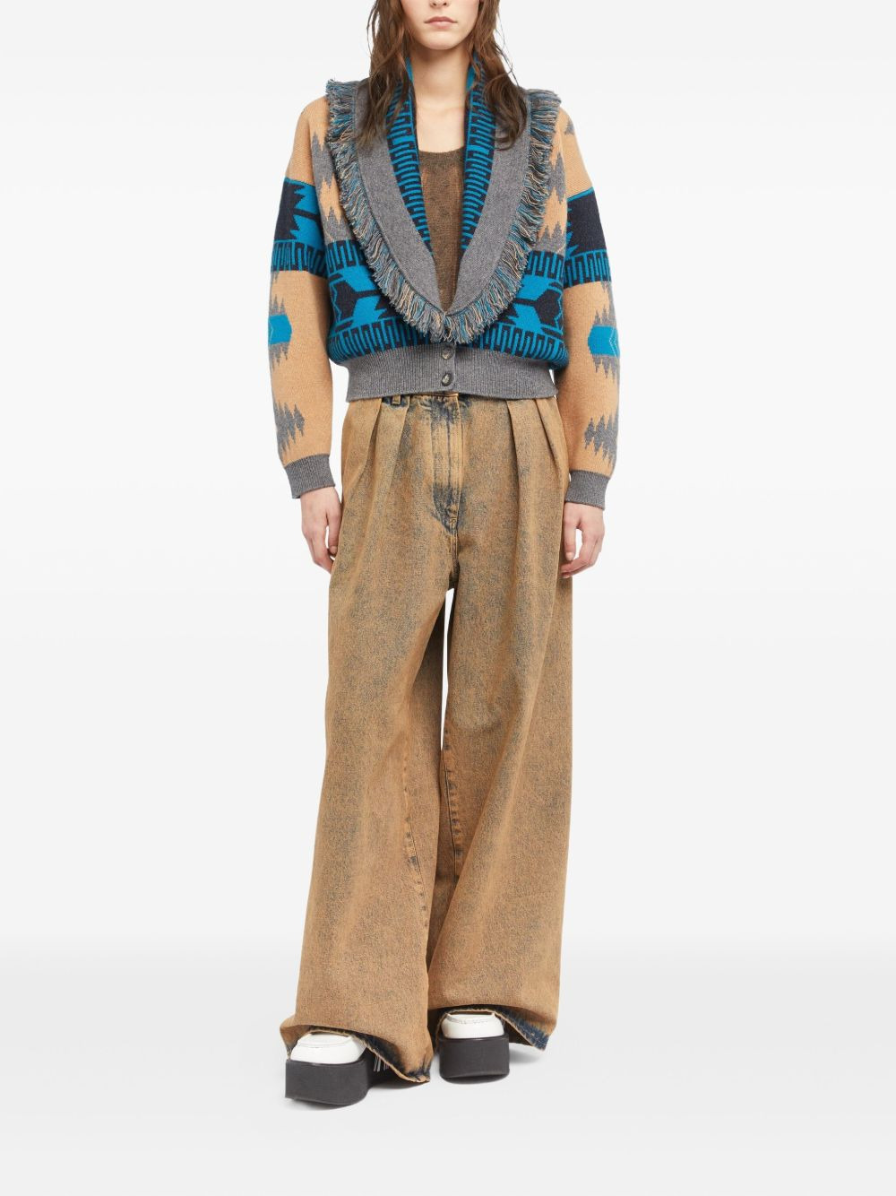 Icon jacquard fringe bomber jacket - 2