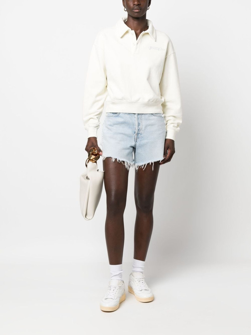 Sporty & Rich logo-print cotton sweatshirt outlook