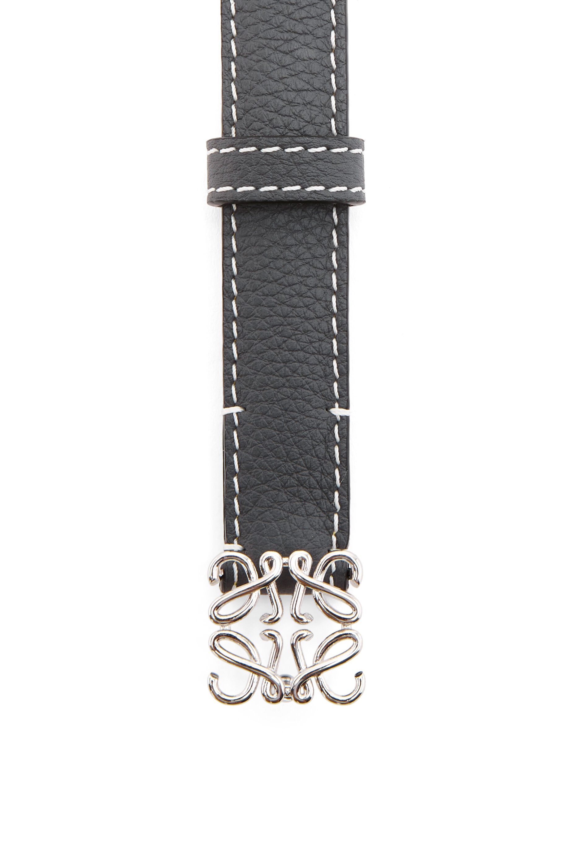 Anagram belt in grained calfskin - 2