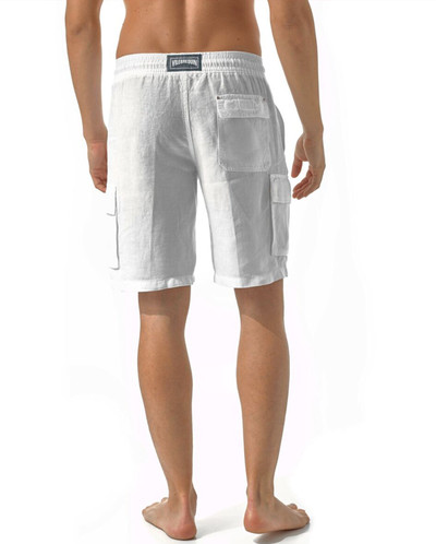 Vilebrequin Baie Linen Drawstring Shorts - Blanc outlook