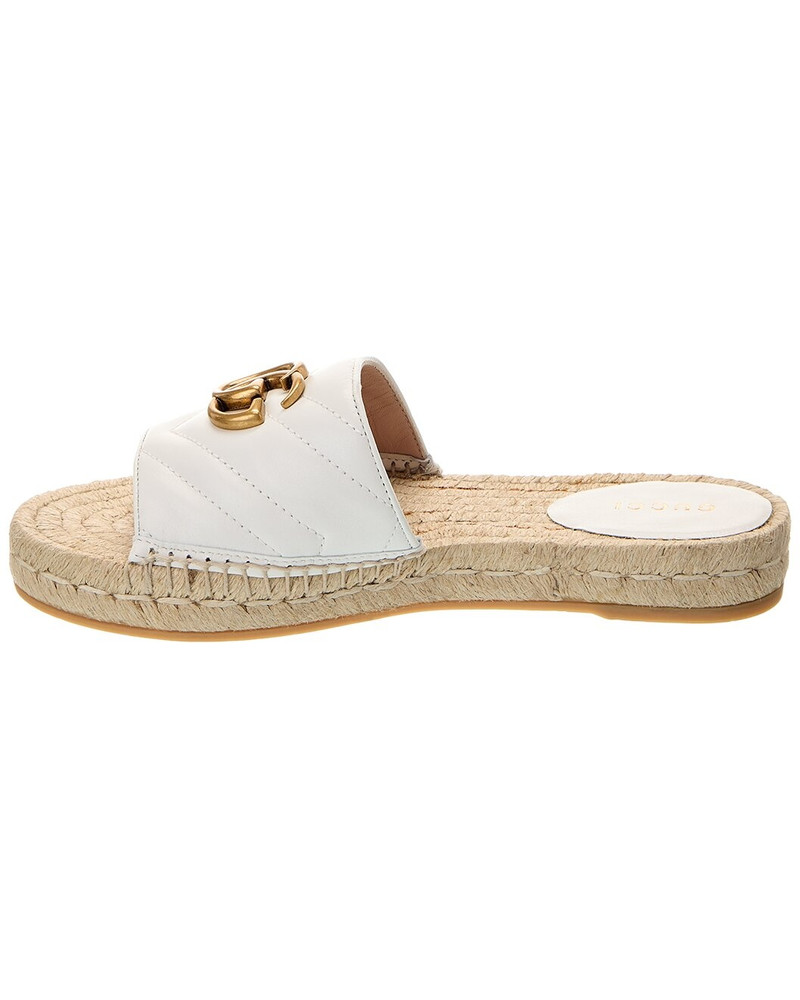 GUCCI Leather espadrille sandal outlook