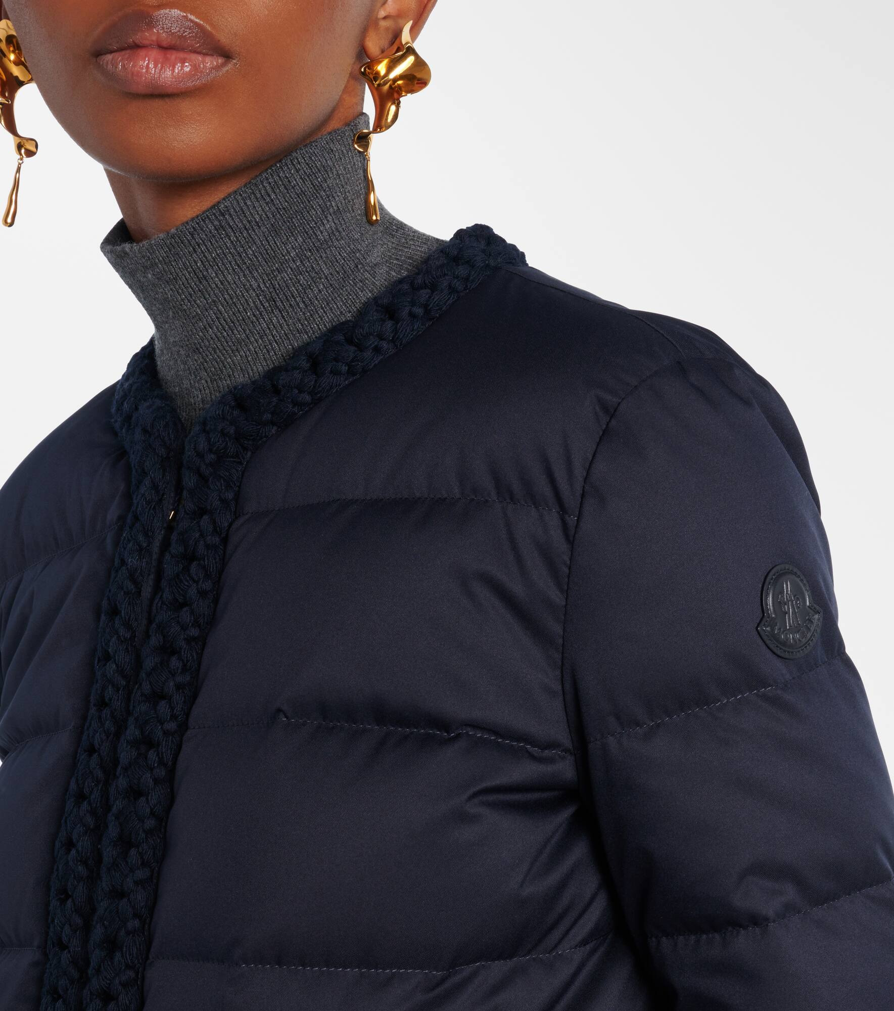 Quilted down jacket - 4