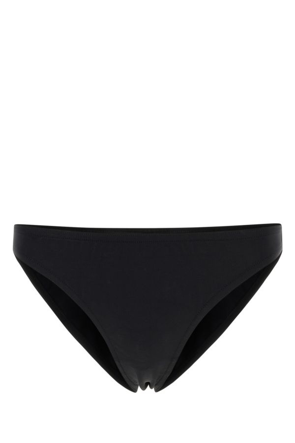 Black stretch nylon bikini bottom - 1