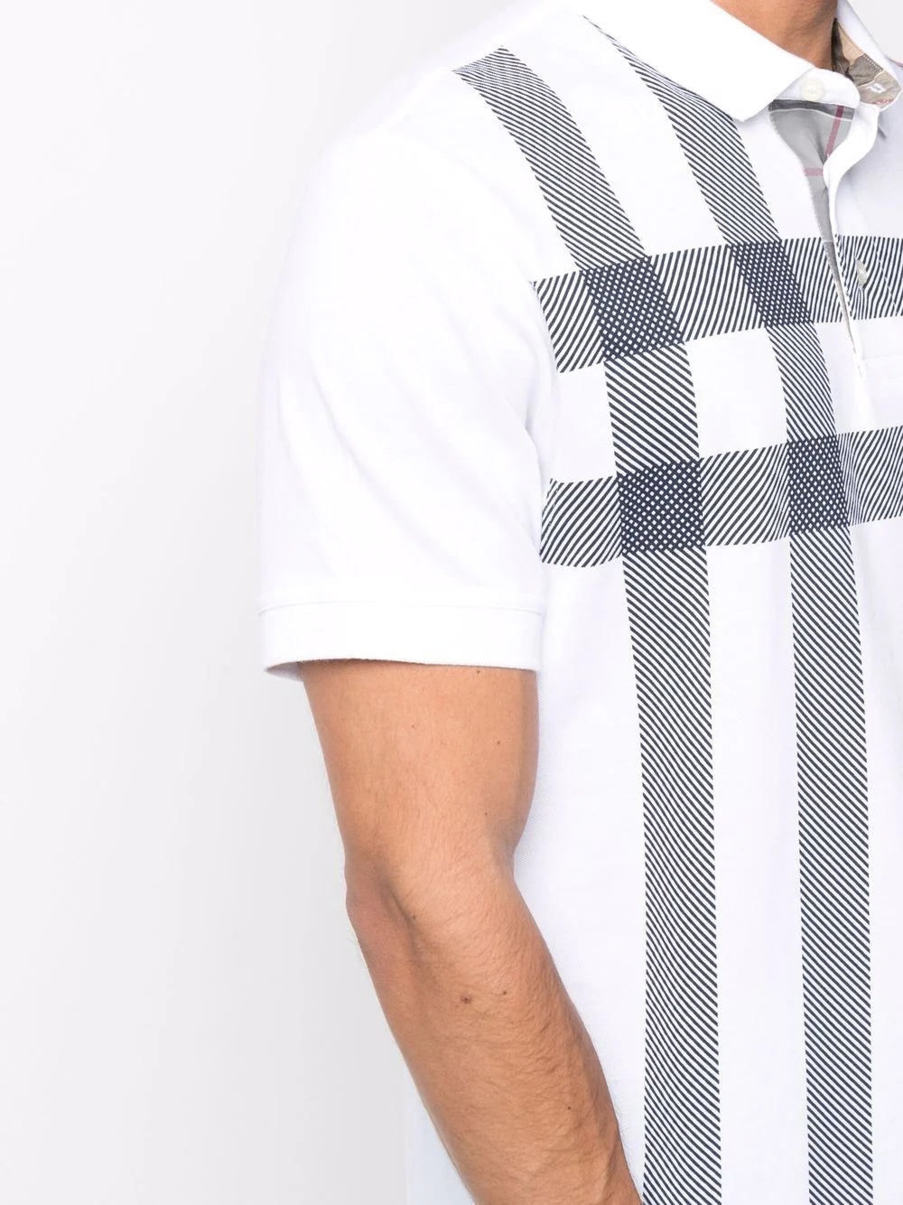 checked cotton polo shirt - 5