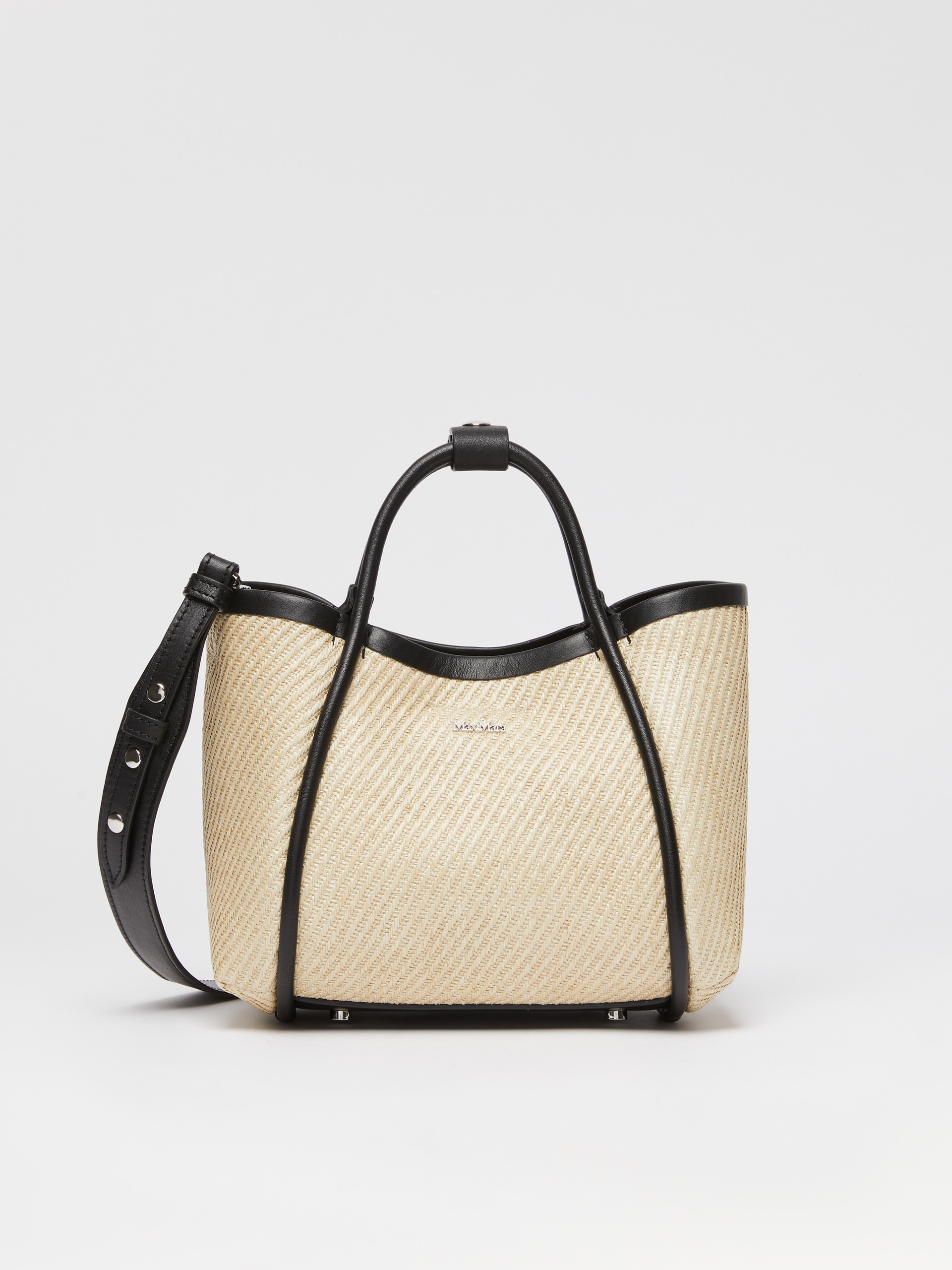 SUMMERMARINEXS Extra-Small raffia-look fabric Marine bag - 1
