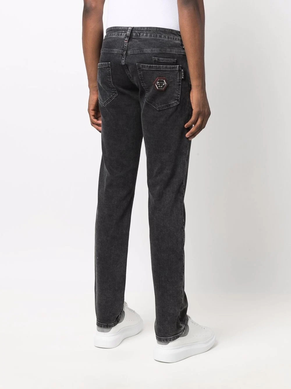 mid-rise straight-cut jeans - 4