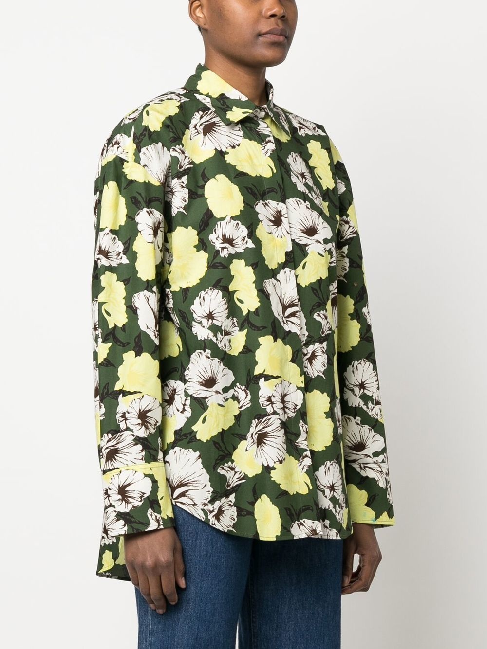 floral-print long-sleeve shirt - 3