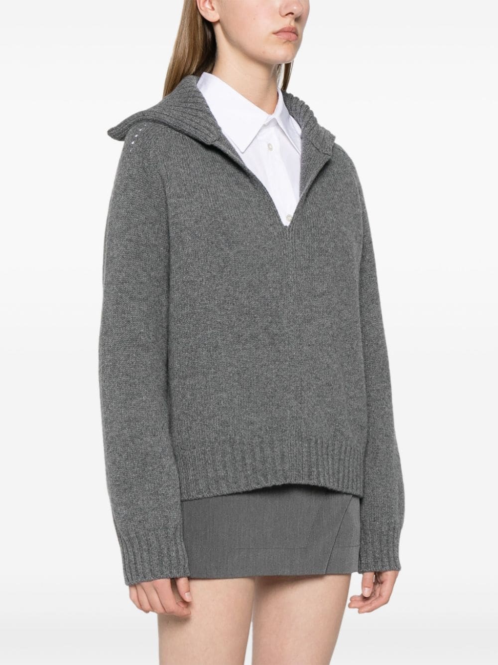 mélange sweater - 3