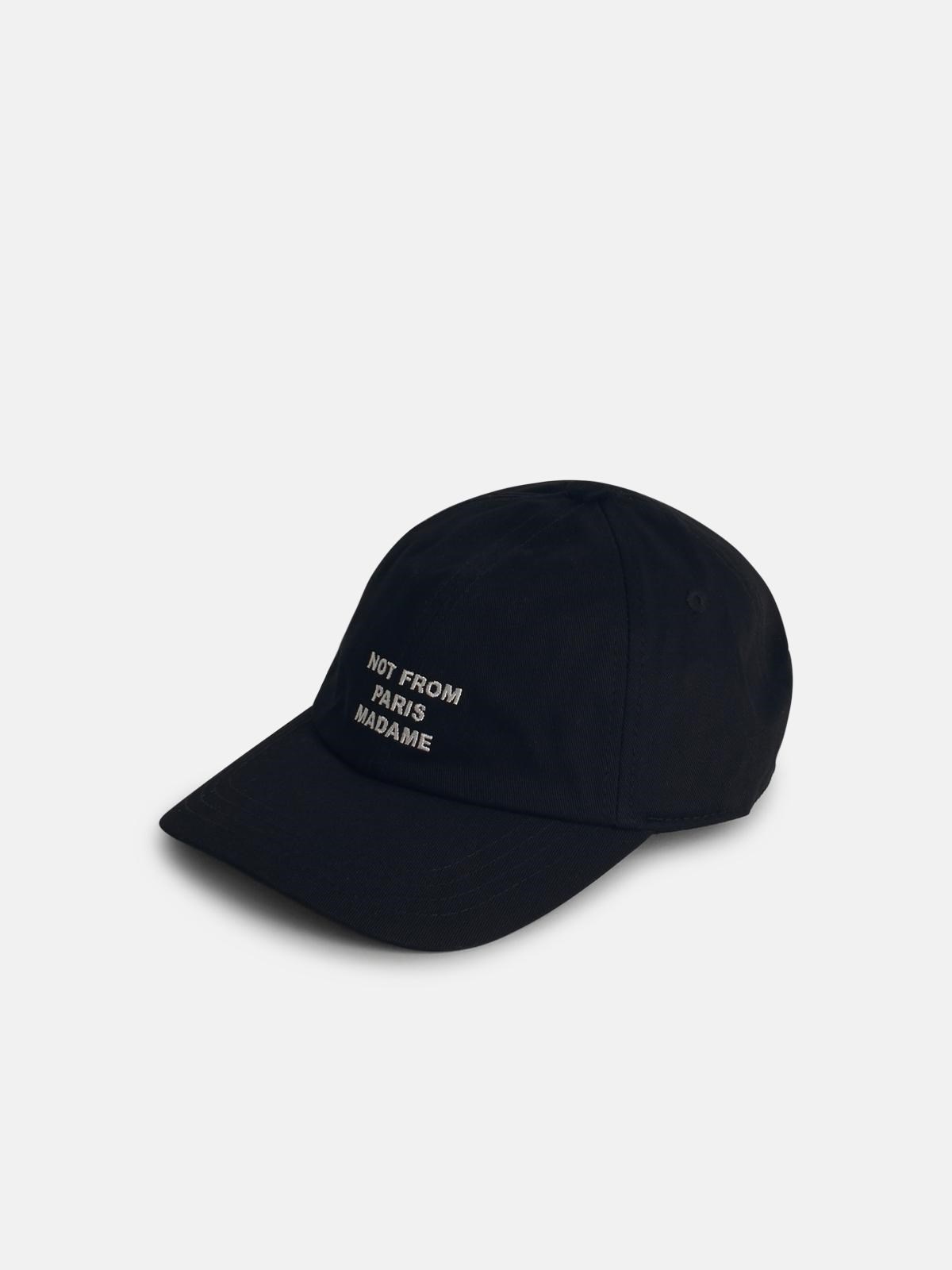 BLACK COTTON CAP - 2