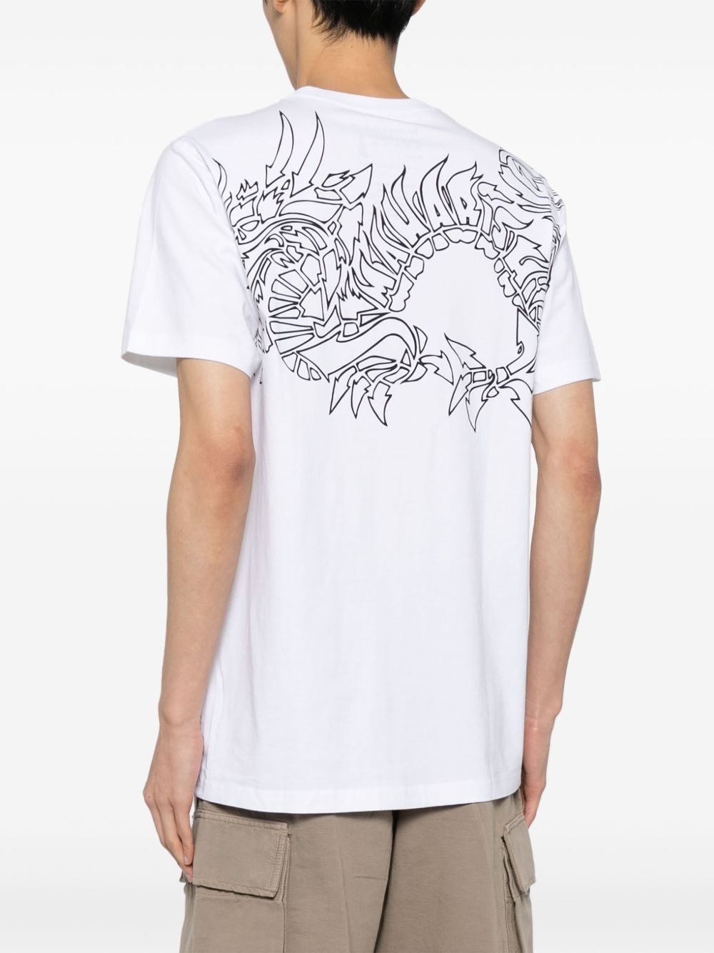 Distorted Dragon cotton T-shirt - 4