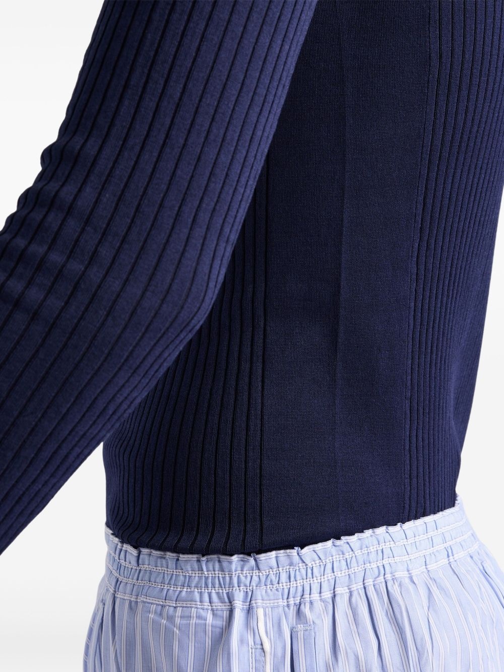 ribbed cotton jumper - 6
