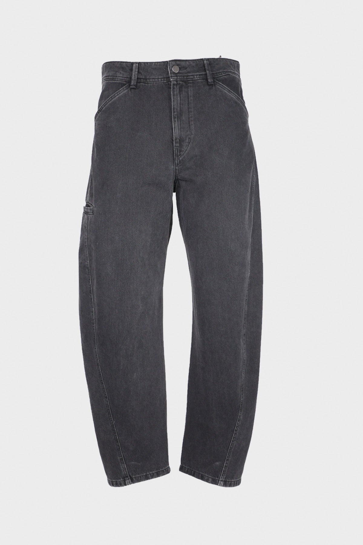 Twisted Workwear Pants - Denim Soft Bleached Black - 1