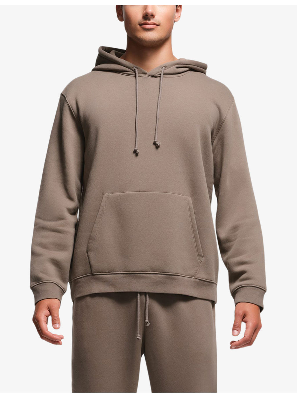 Classic lounge cotton-blend jersey hoody - 3