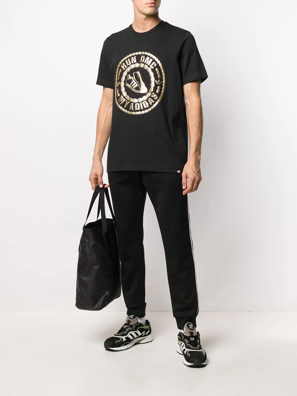 metallic logo print t-shirt - 2