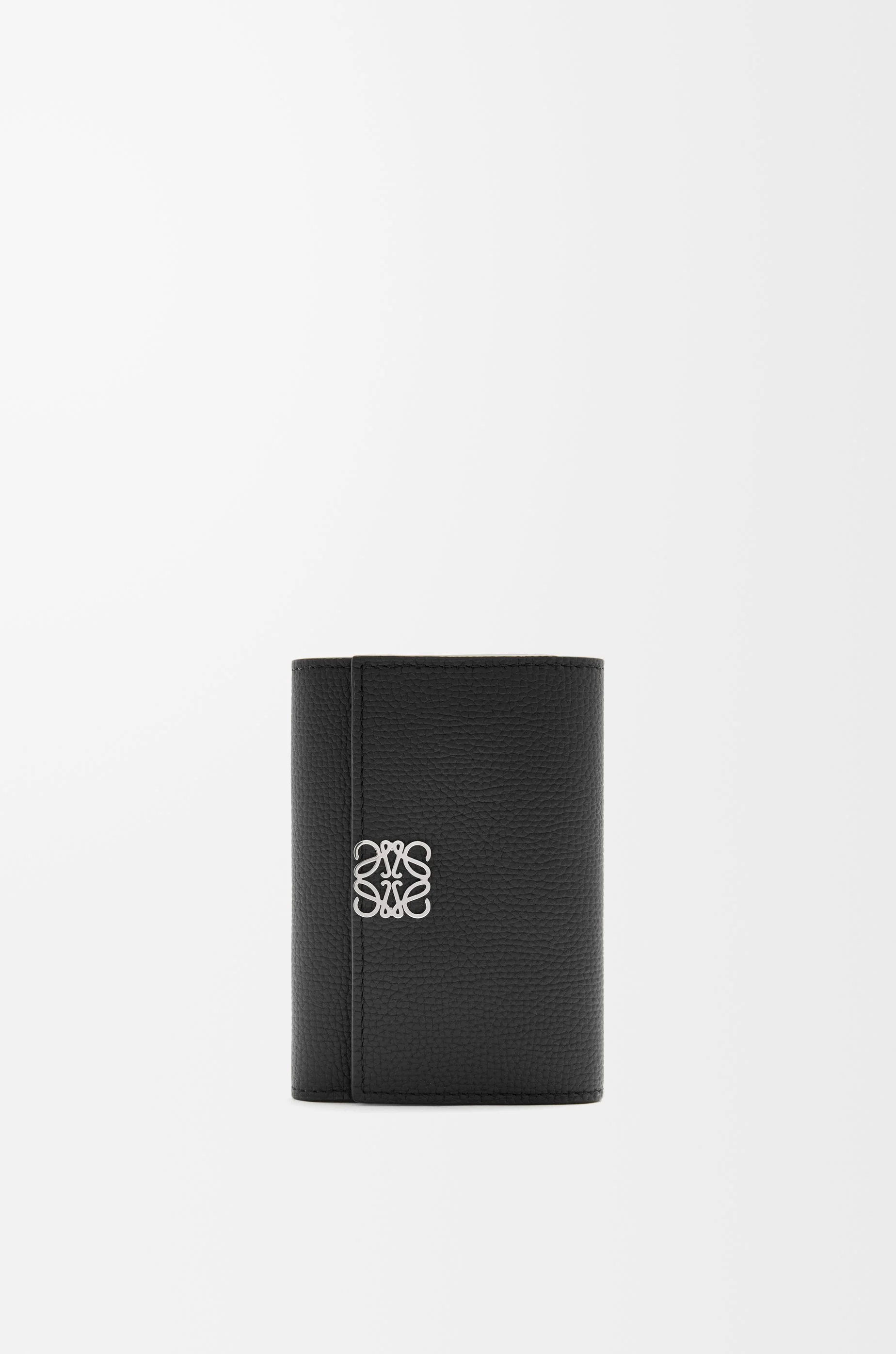 Anagram small vertical wallet in pebble grained calfskin - 1