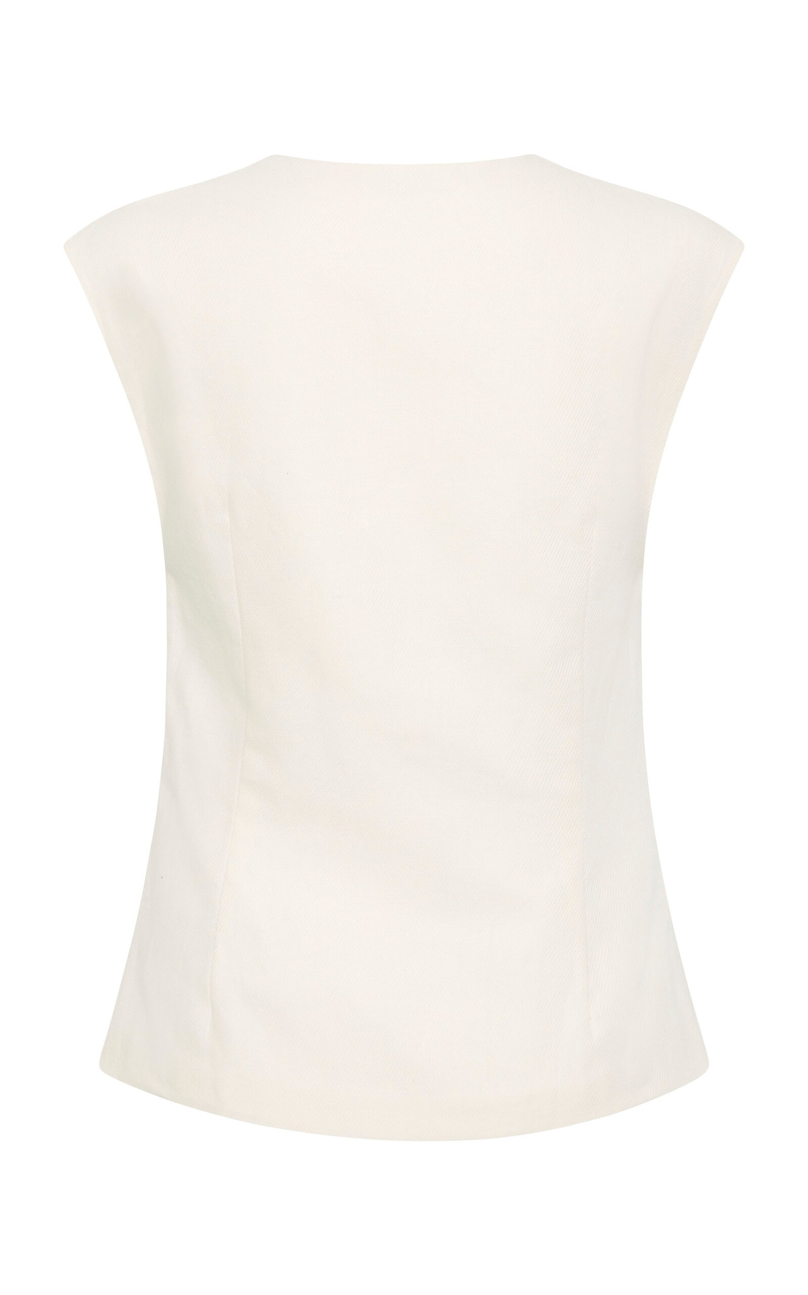Organic Cotton-Linen Vest black - 6