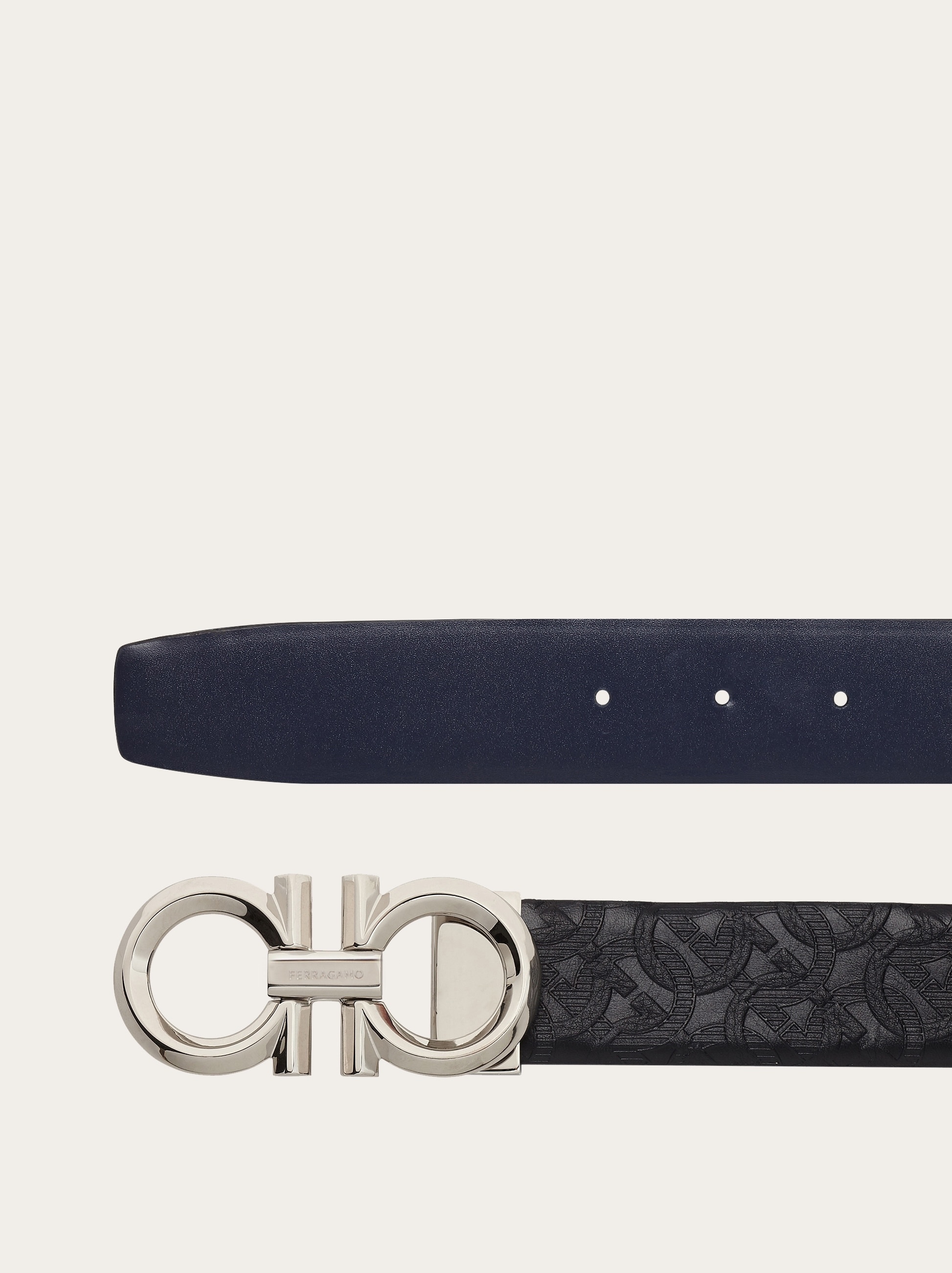 Reversible and adjustable Gancini belt - 2