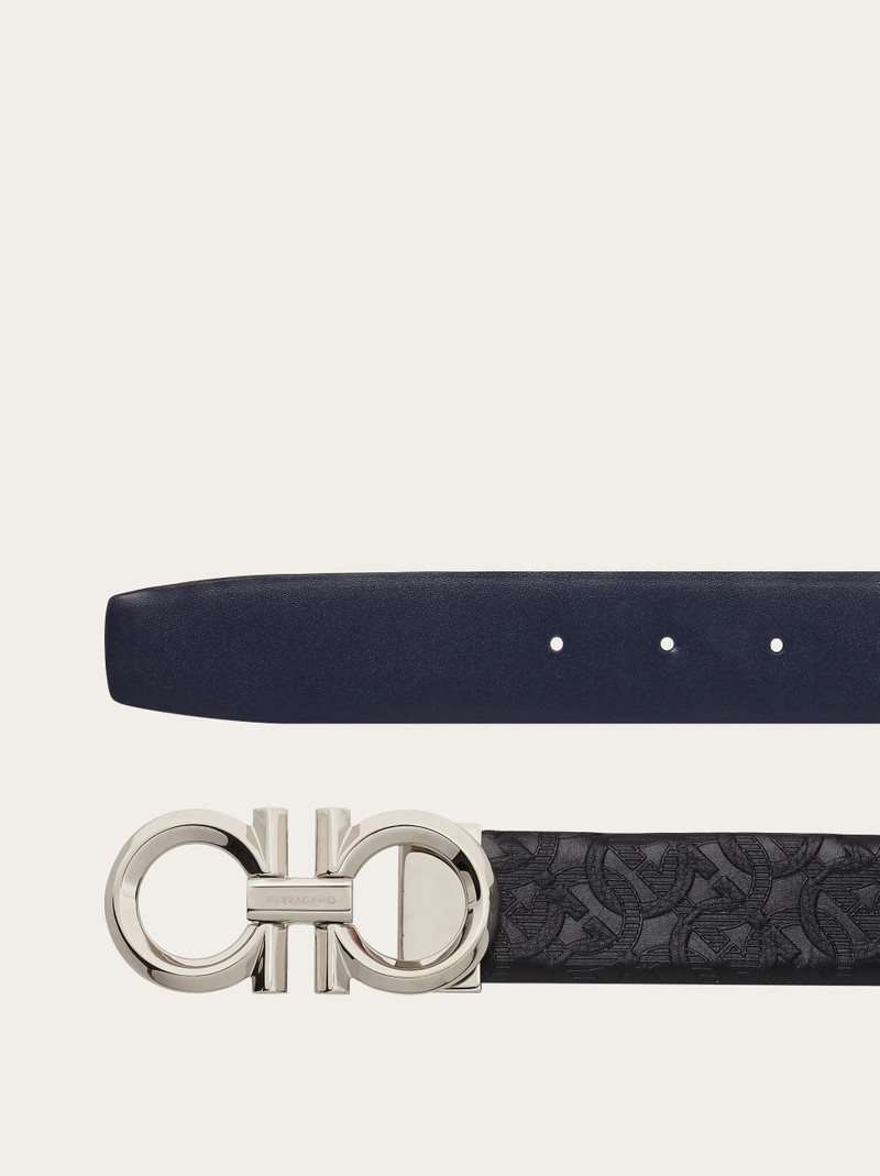 FERRAGAMO Reversible and adjustable Gancini belt outlook