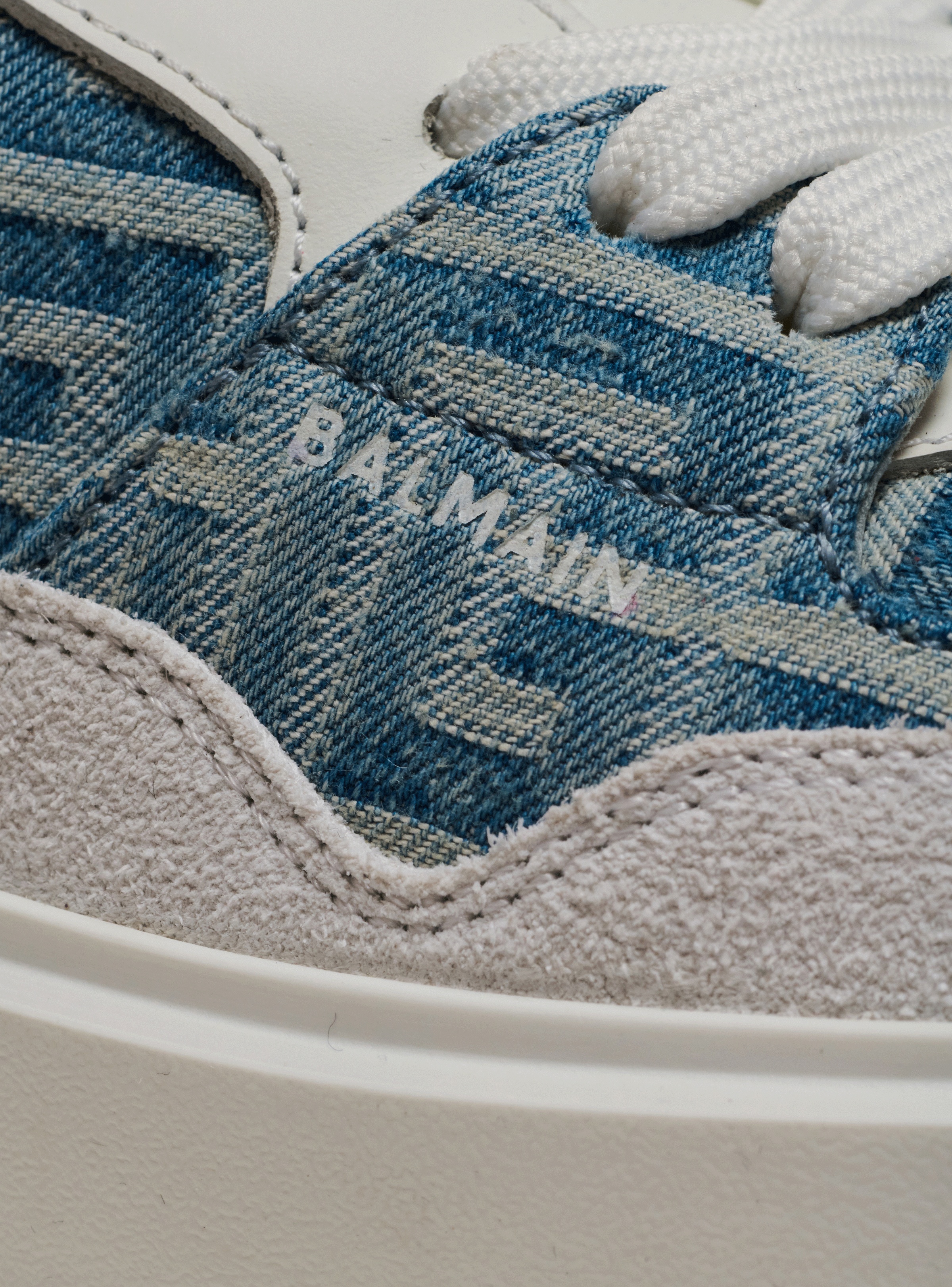 B-Court Flip trainers in monogrammed PB Labyrinth denim - 10
