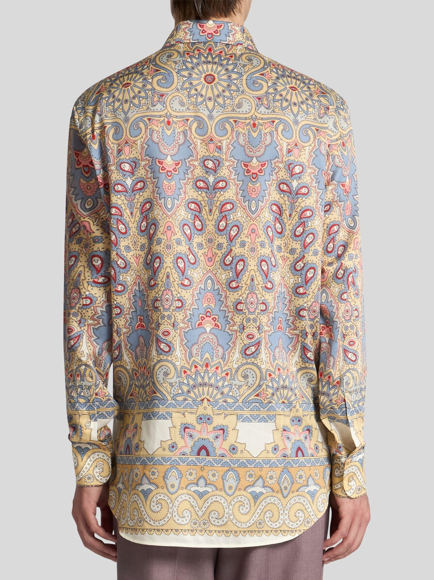 SHIRT WITH DECORATIVE PLACED PRINT - 5