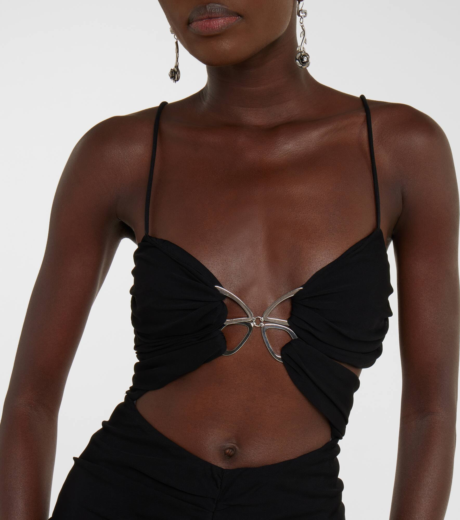 Cutout jersey gown - 4