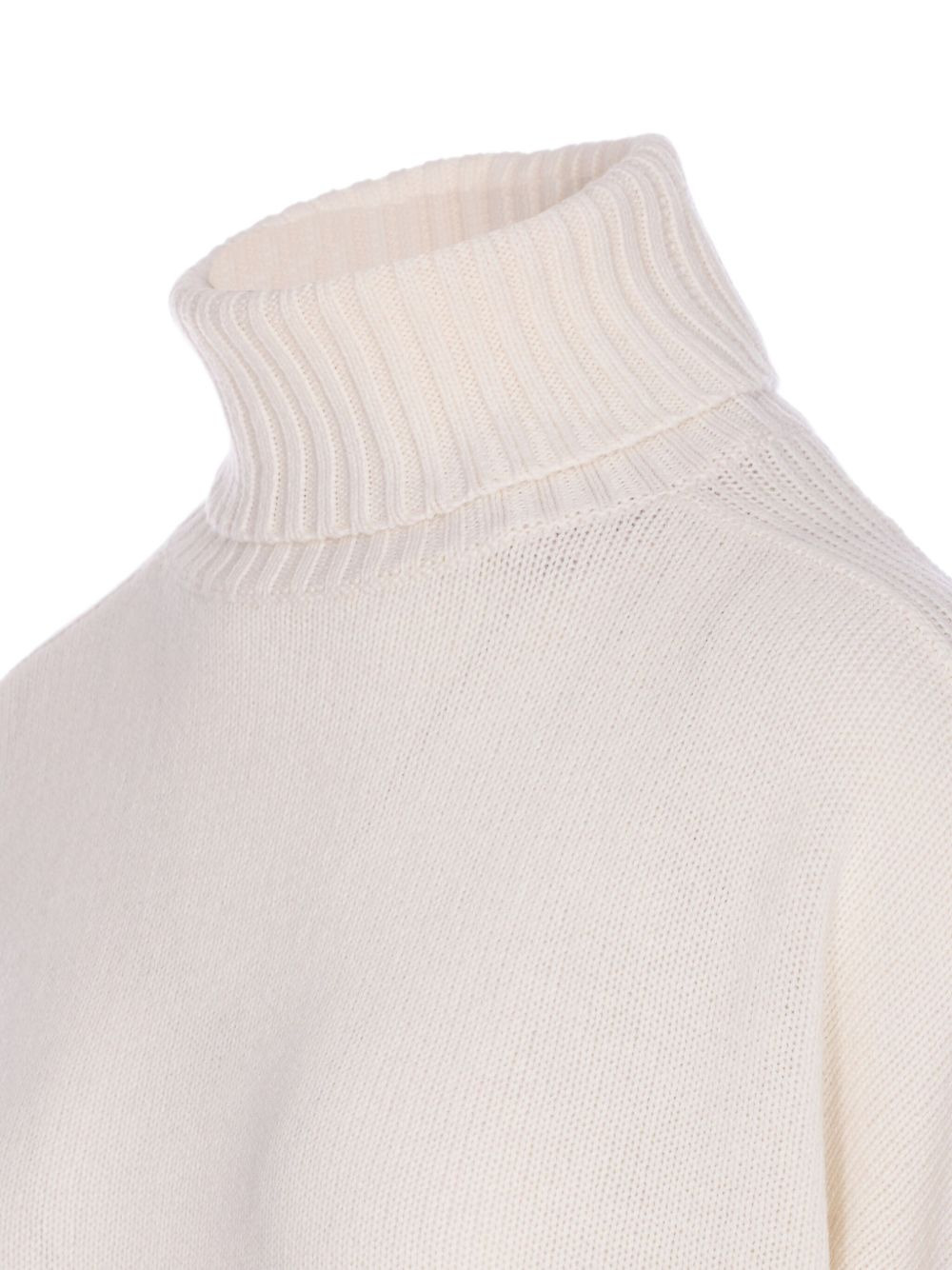 turtleneck ribbed sweater - 2