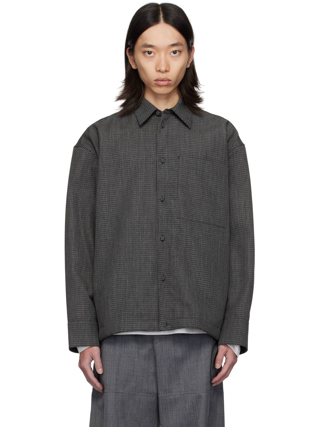 Gray Check Jacket - 1
