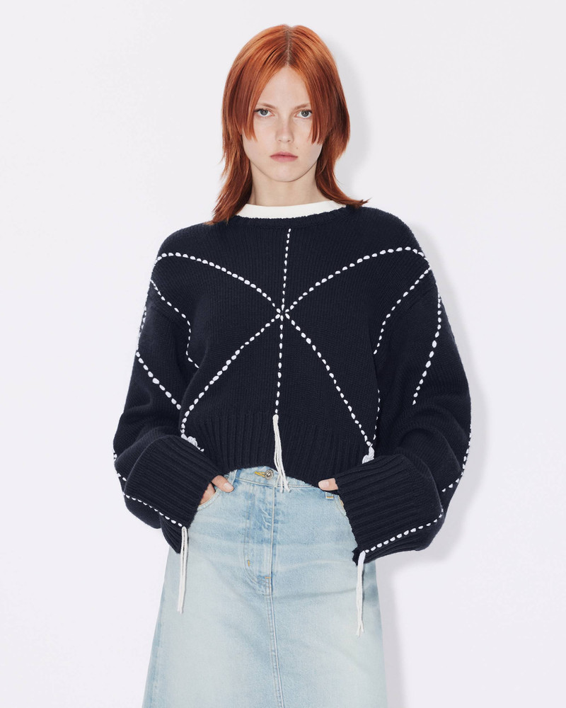 'KENZO Sashiko Stitch' embroidered jumper 7