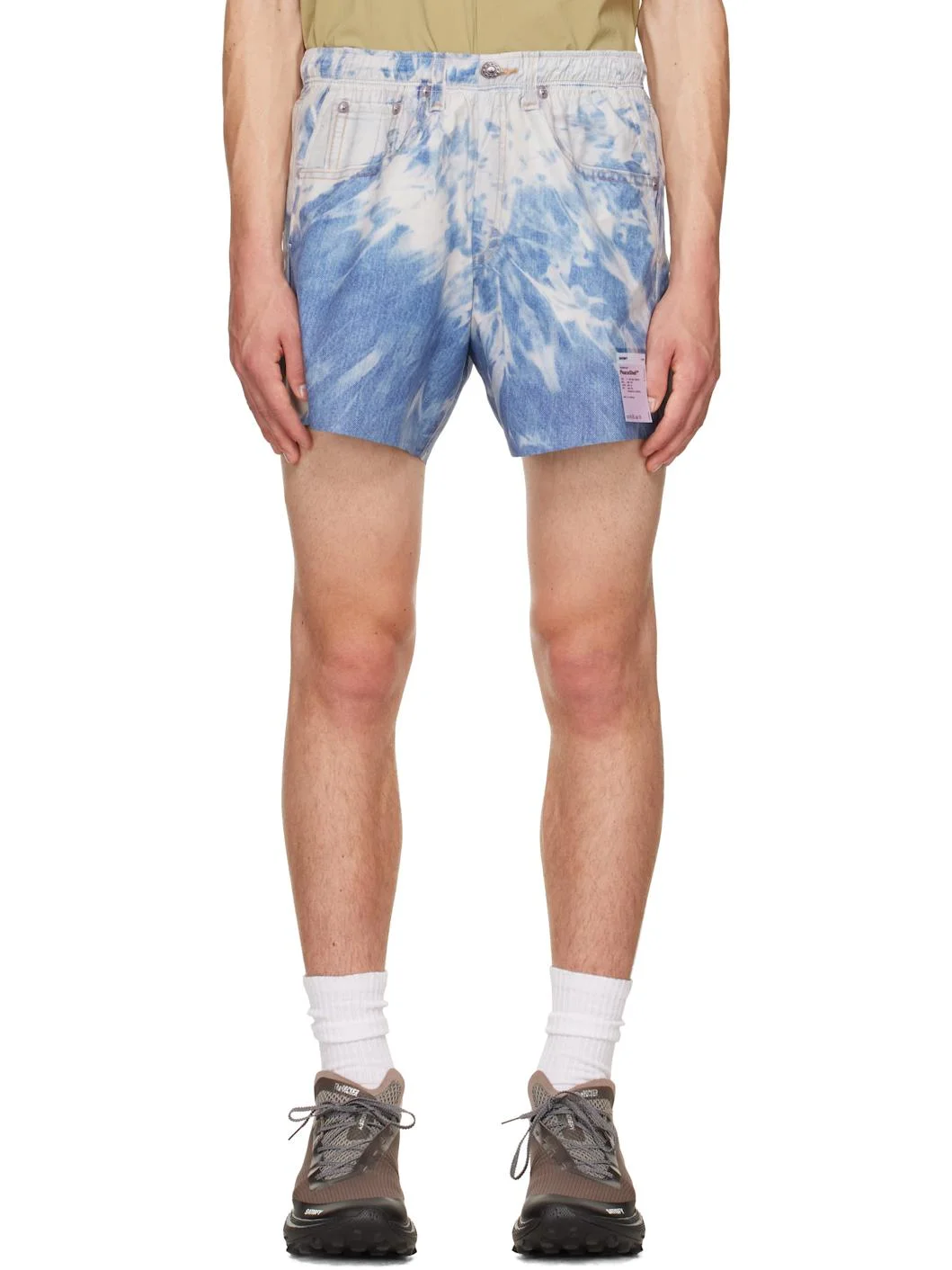 Blue PeaceShell Unlined Shorts - 1