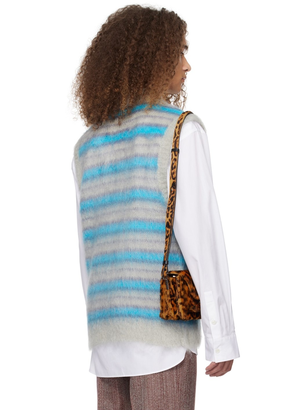 Gray Striped Vest - 3