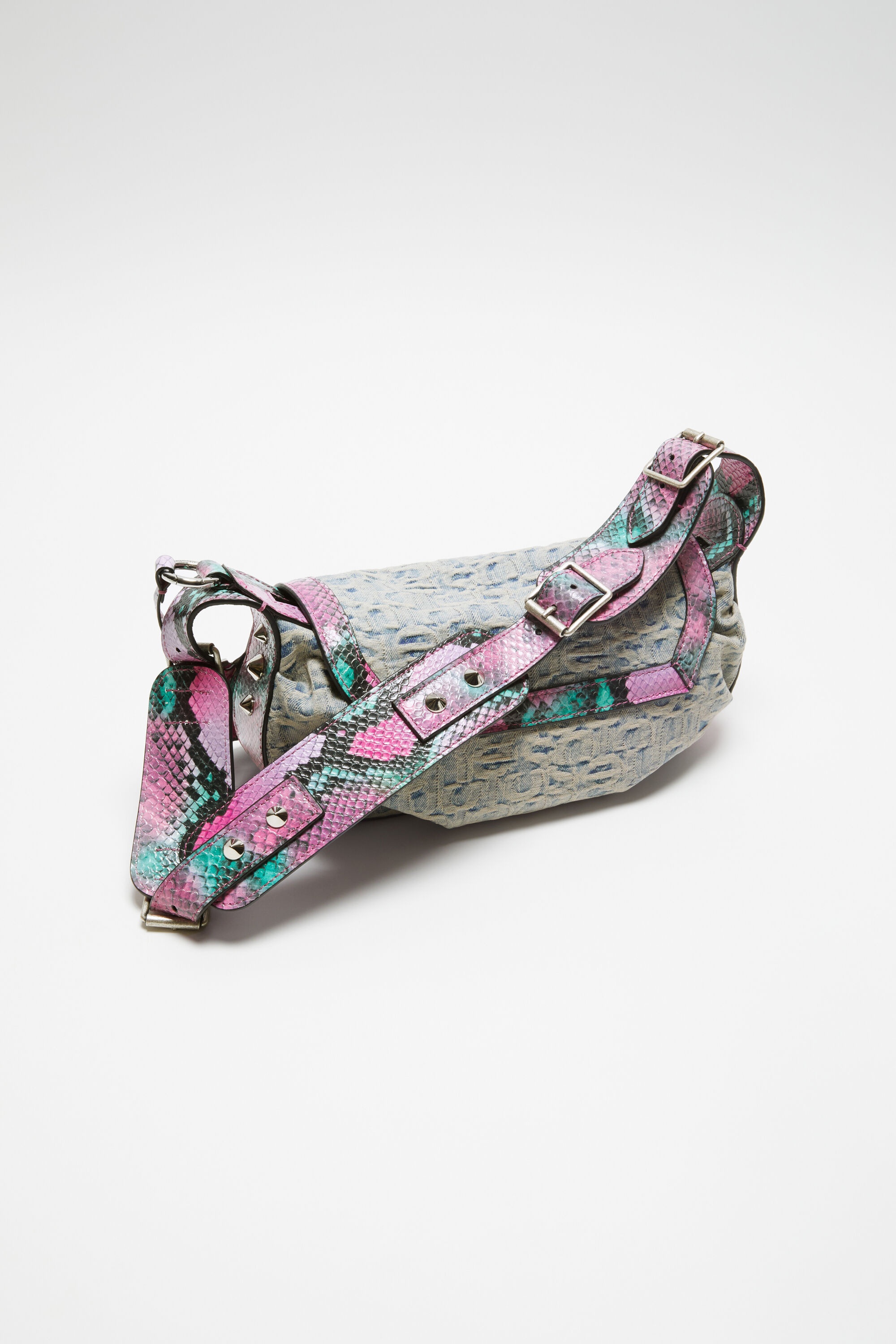 Shoulder bag - Light blue/pink - 3