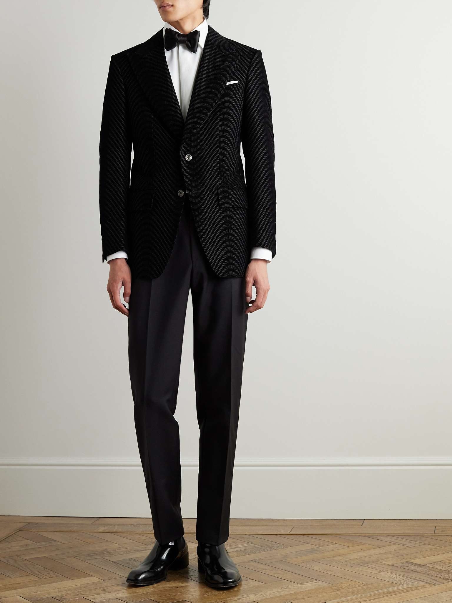 TOM FORD Slim-Fit Straight-Leg Satin-Trimmed Mohair and Wool-Blend Tuxedo  Trousers