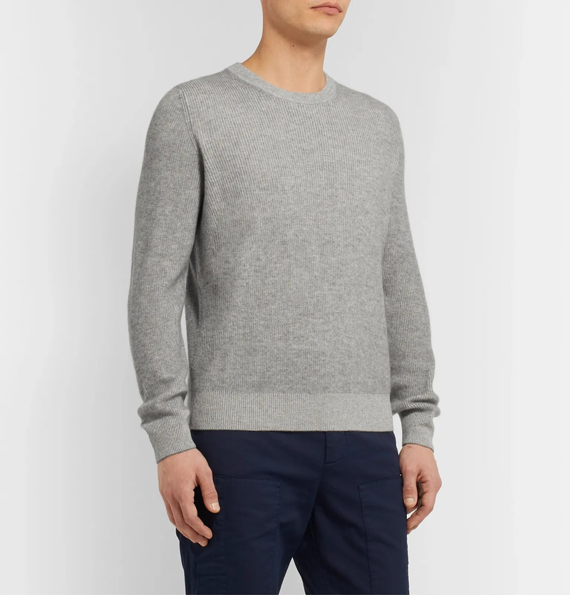 Ribbed Cashmere Sweater 4