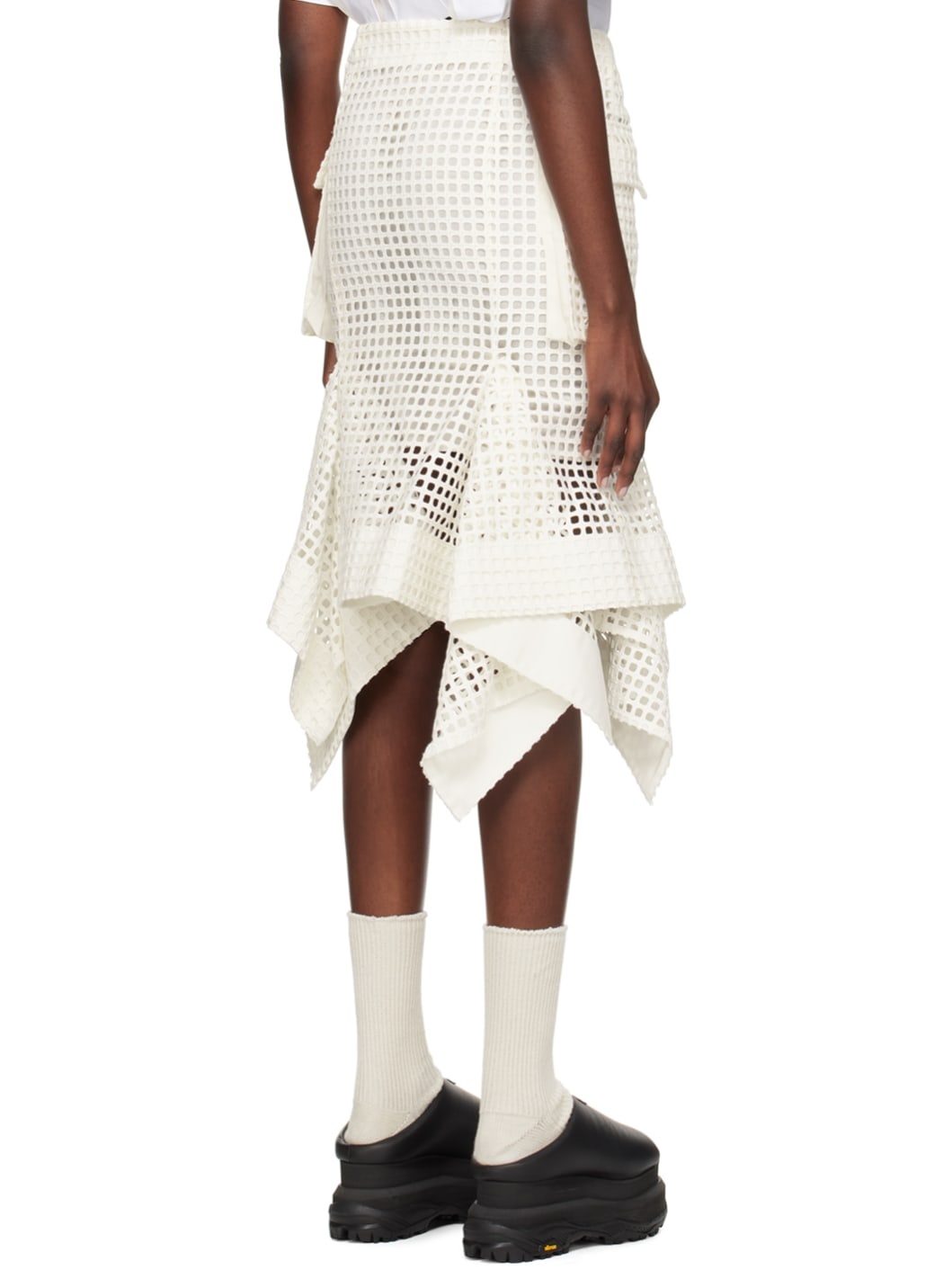 Off-White Handkerchief Midi Skirt - 3