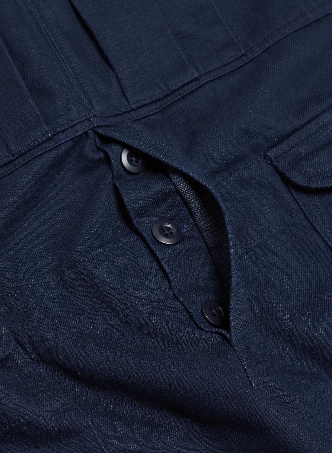 Railway Dungaree Heavy Cotton in Black Navy - 9
