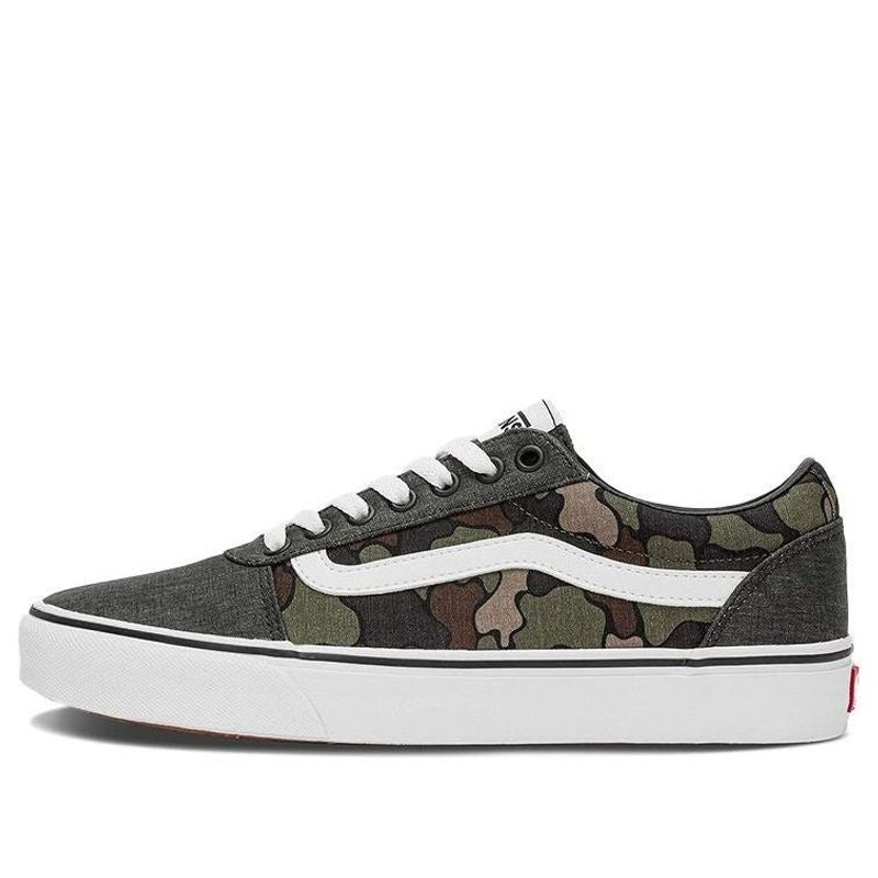 Vans Ward Low Top Casual Skate Shoes Gray Green Camouflage 'Gray Green Brown' VN0A5HTSBLK - 1
