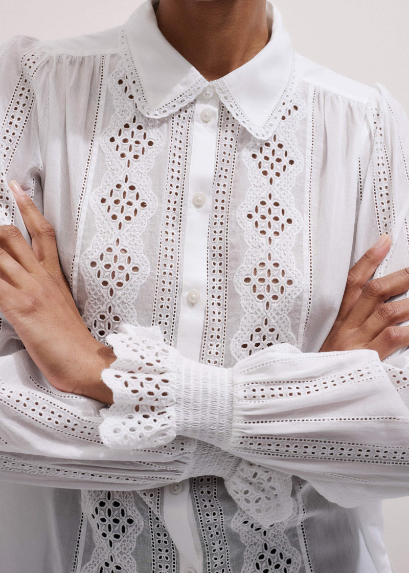Broderie Detail Shirt 3