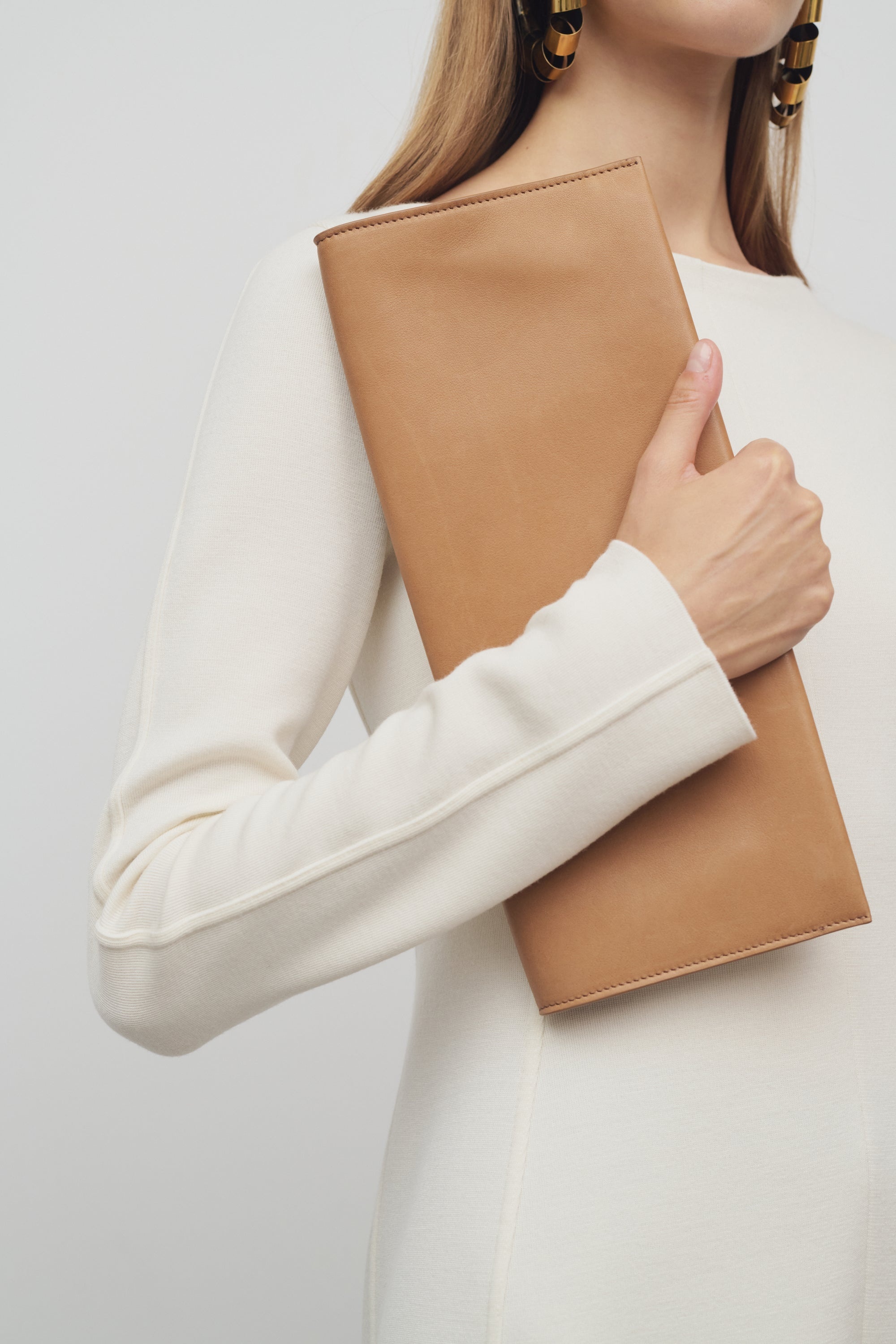 Flat Clutch in Leather - 4