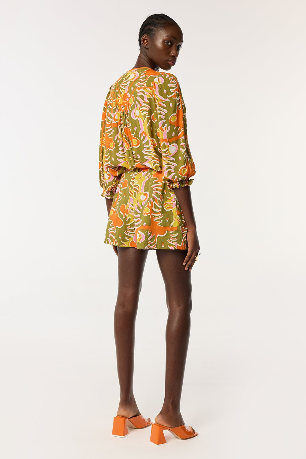 Short Chantal - Green Geo Afro - 4