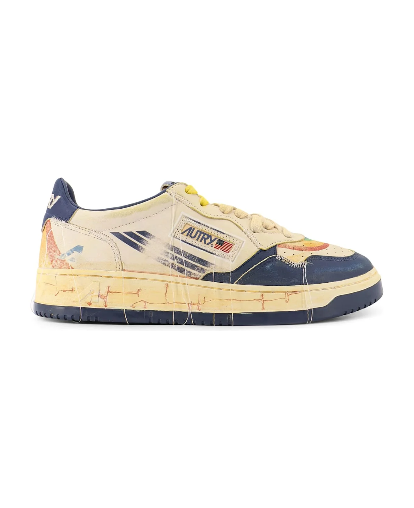 Super Vintage Leather Low-top Sneakers - 1