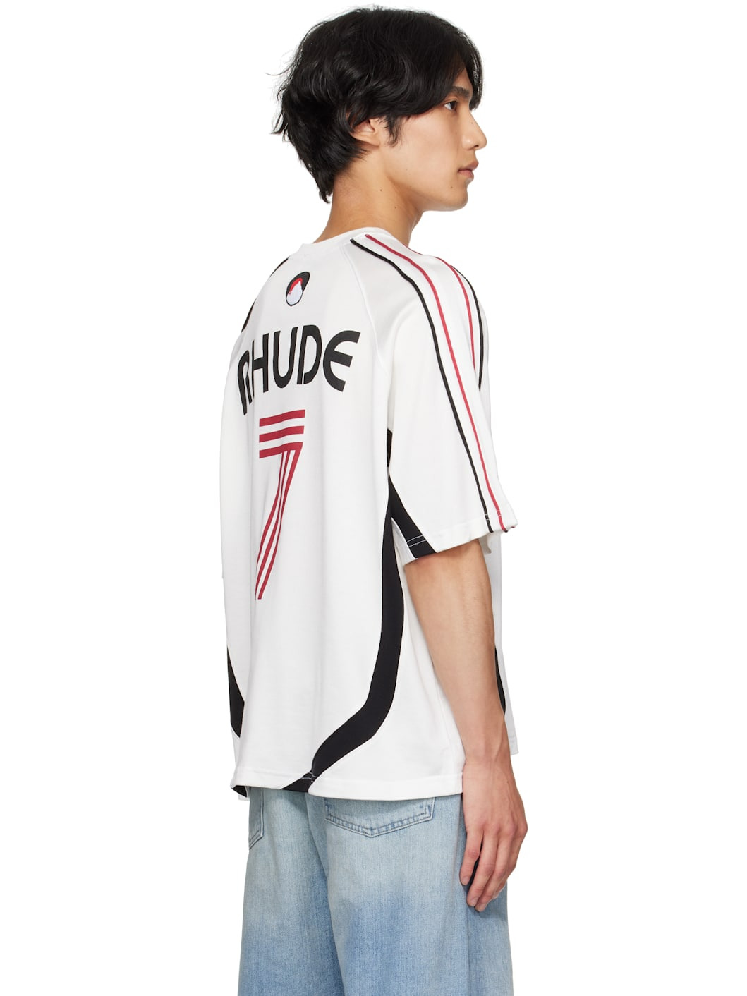 White Lundun Soccer Jersey T-shirt - 3