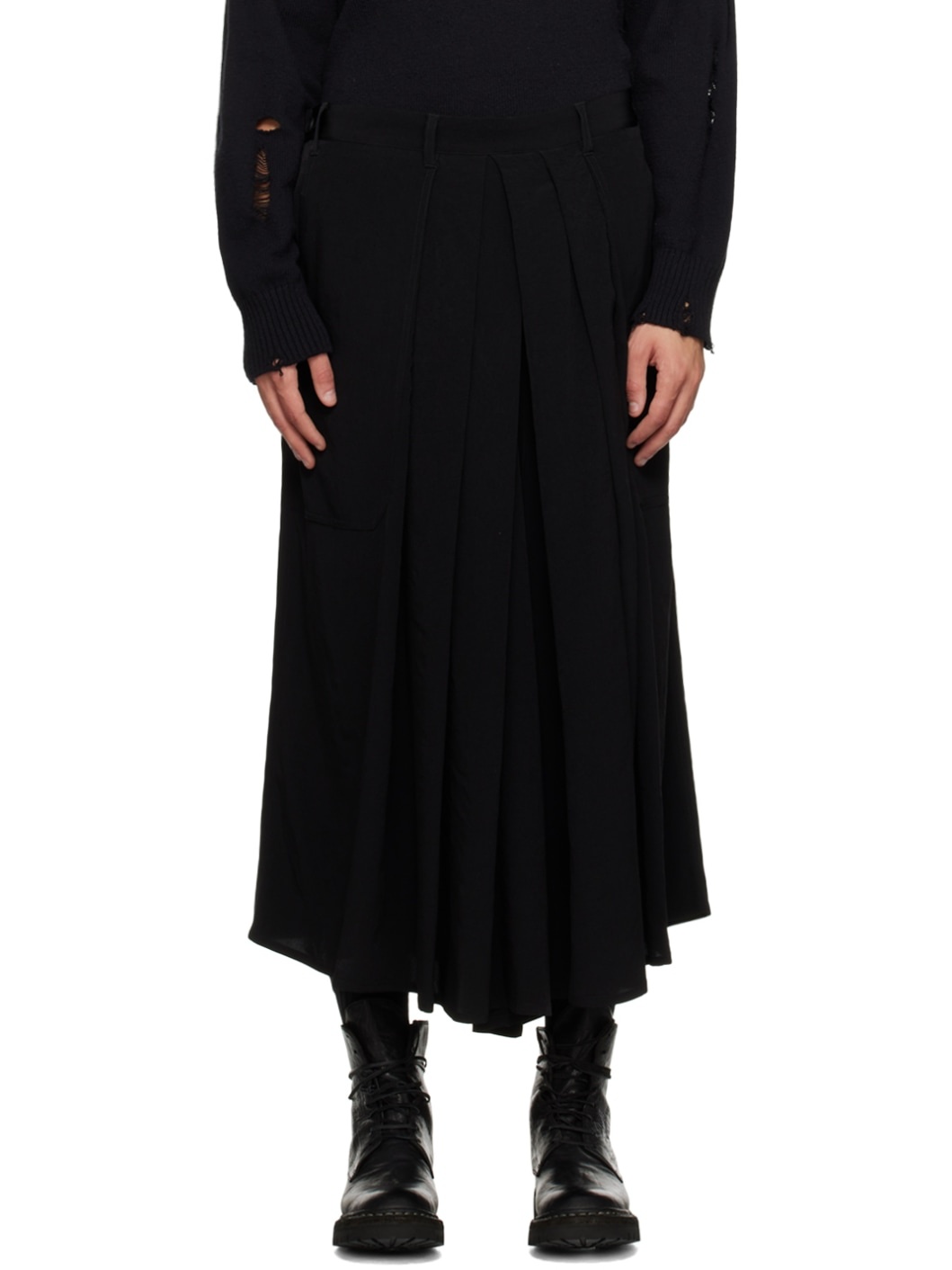 Black Ta Tuxedo R-Standard Hakama II Trousers - 1