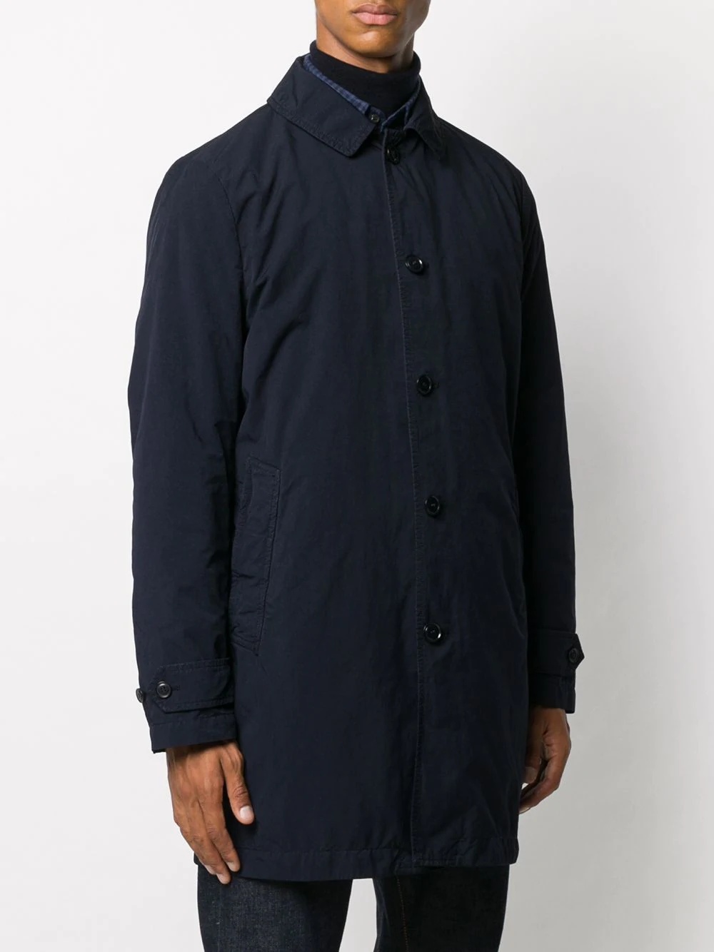 navy shirt jacket - 3