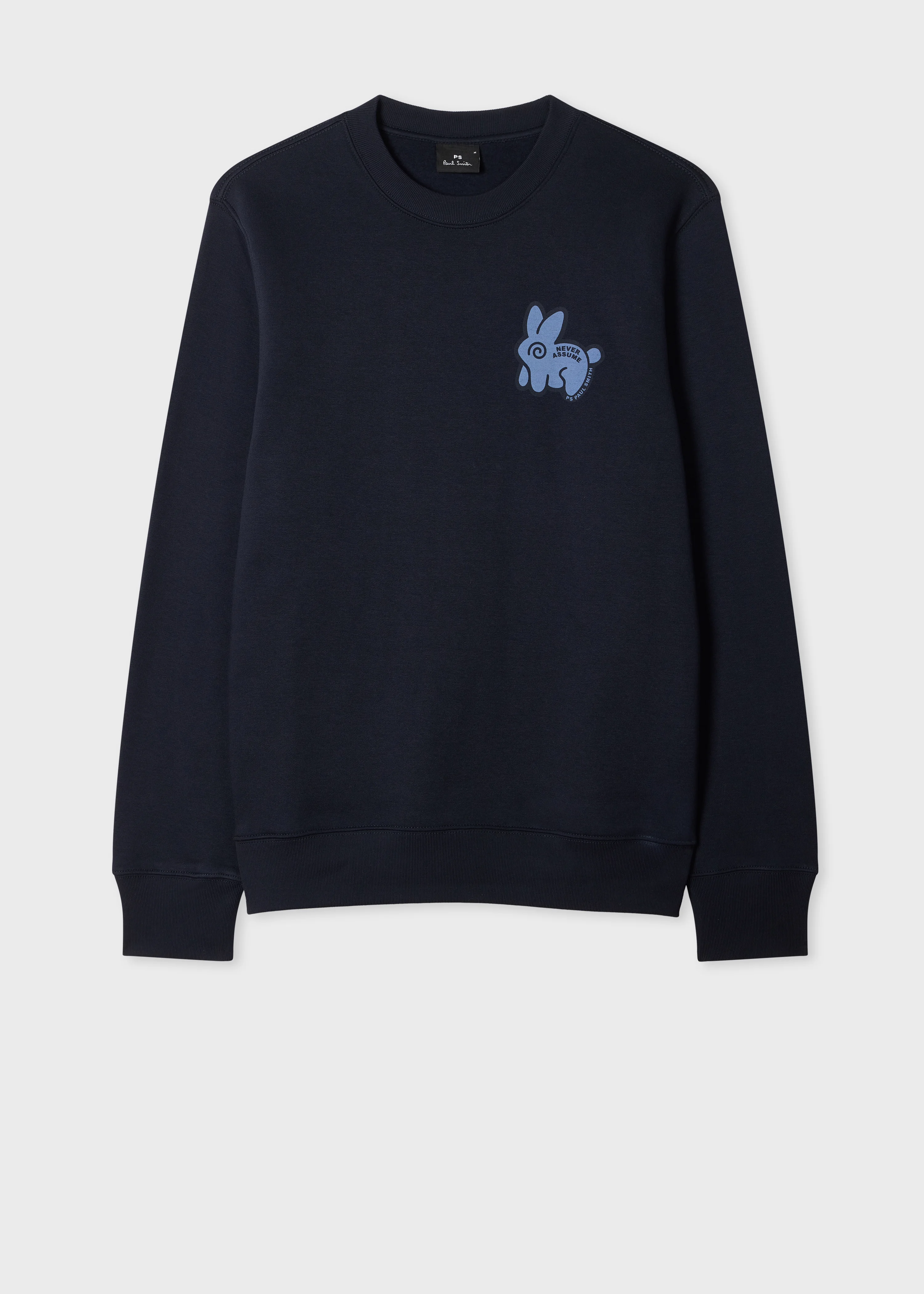 Navy 'Never Assume Bunny' Print Sweatshirt - 1