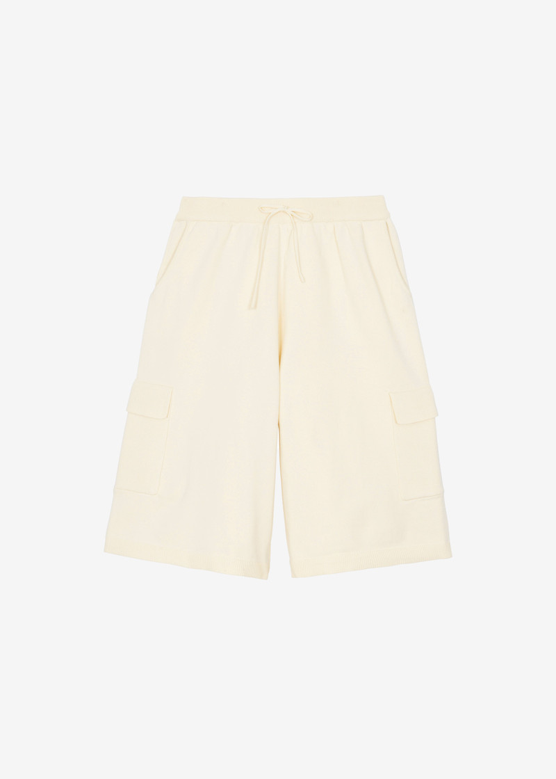 Wesra Knit Bermuda Shorts - Ecru 8