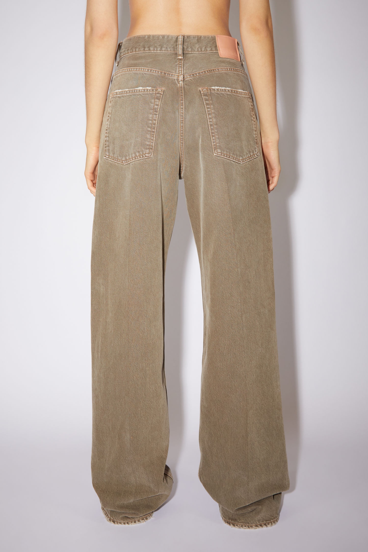 Loose bootcut jeans - Beige - 3