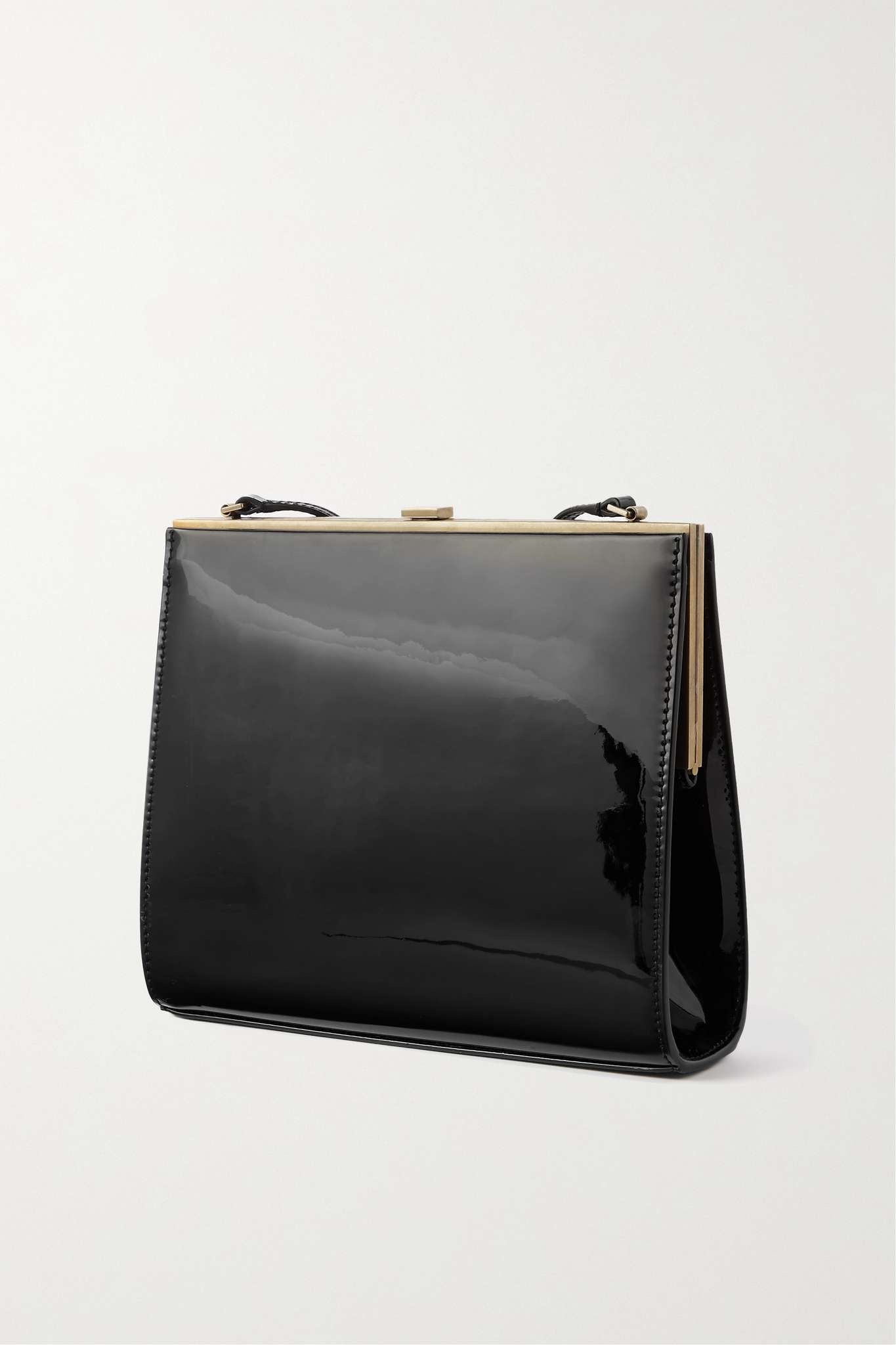 SAINT LAURENT Le Anne-Marie small patent-leather shoulder