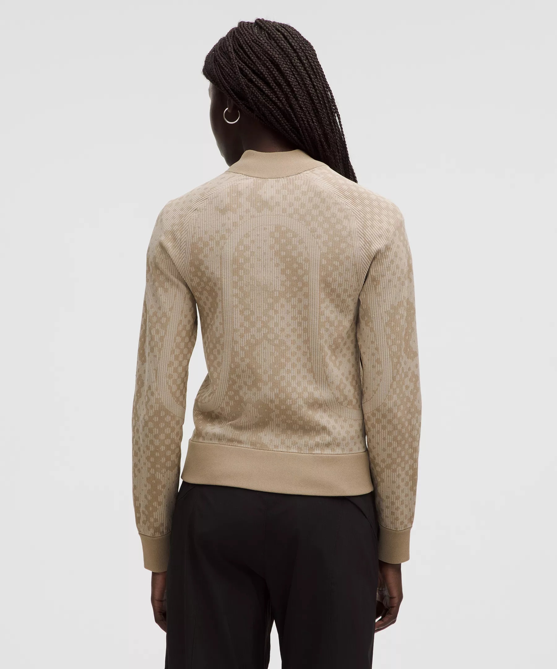 Two-Tone Fitted Full-Zip Sweater *SLNSH Collection - 3